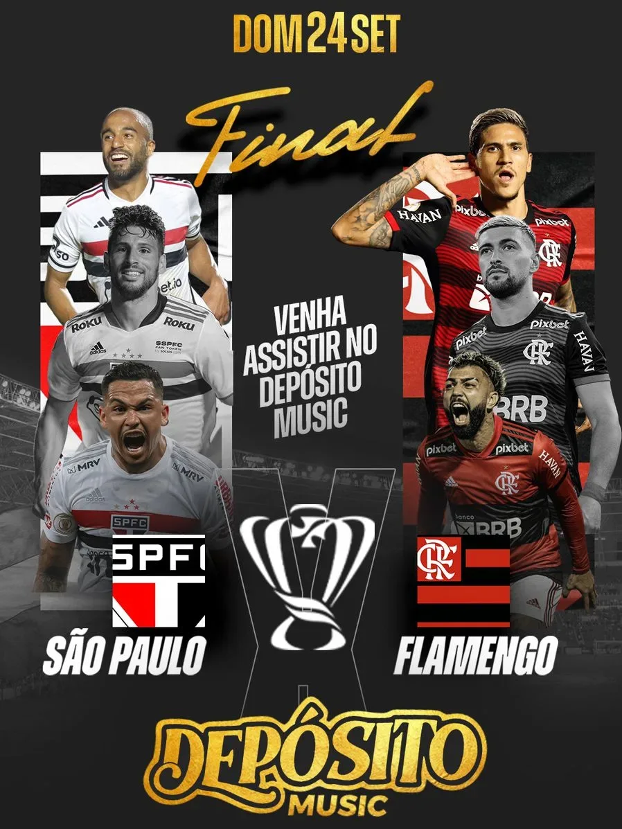 Flyer Futebol Transmissão Ao Vivo Corinthians Vs São Paulo Social